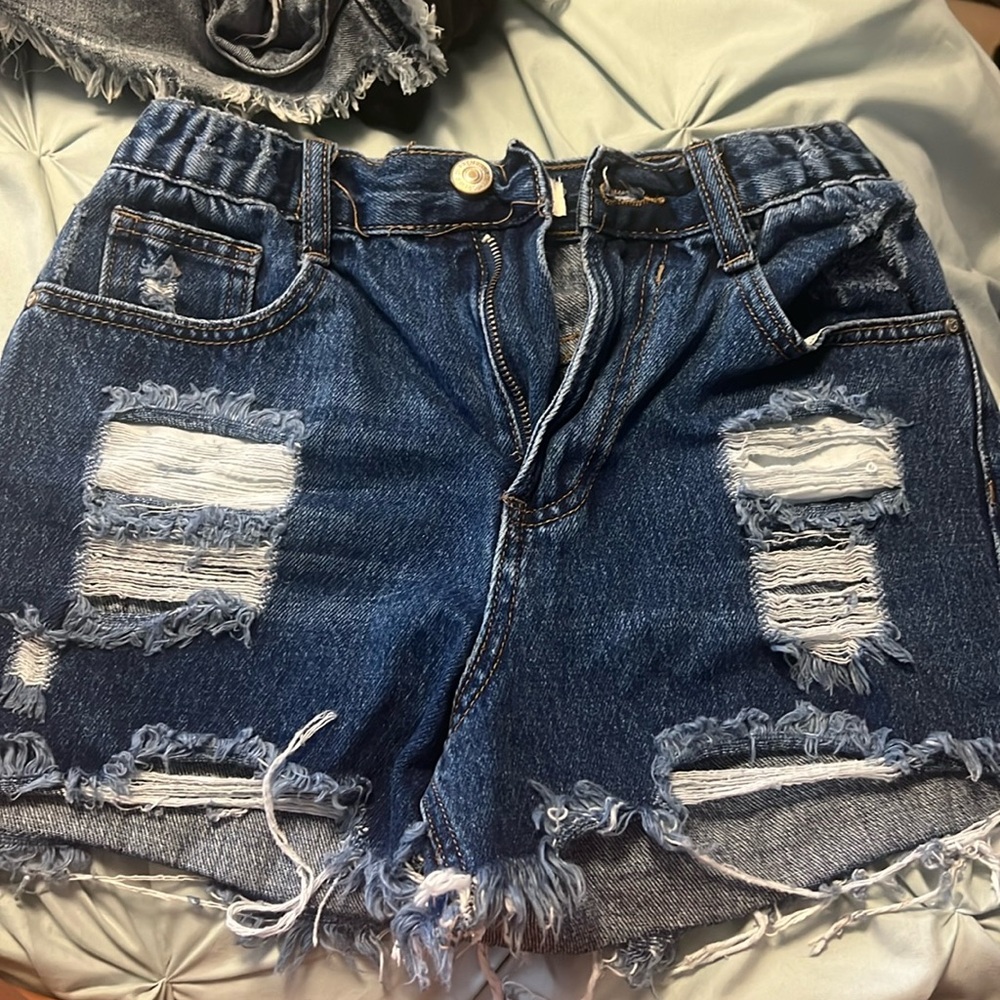 Denim shorts
